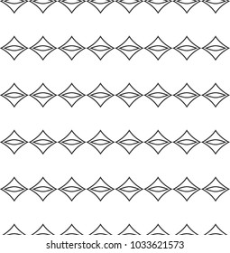 Seamless vector pattern in geometric ornamental style