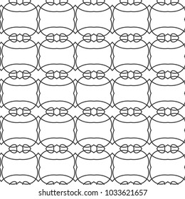 Seamless vector pattern in geometric ornamental style