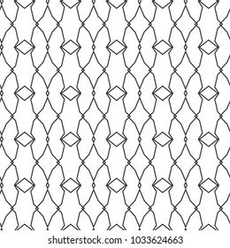 Seamless vector pattern in geometric ornamental style