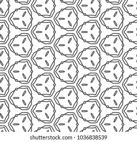 Seamless vector pattern in geometric ornamental style