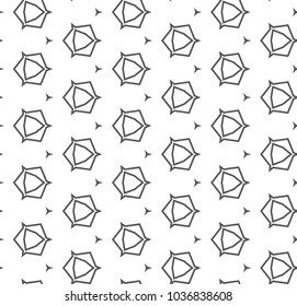 Seamless vector pattern in geometric ornamental style