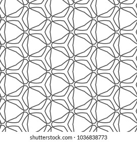 Seamless vector pattern in geometric ornamental style