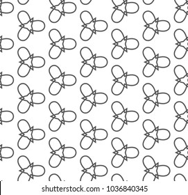 Seamless vector pattern in geometric ornamental style