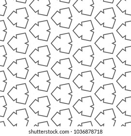 Seamless vector pattern in geometric ornamental style