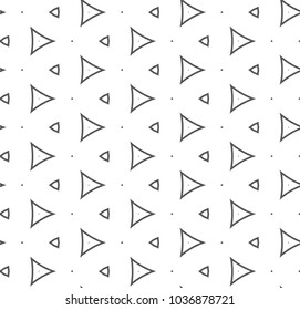 Seamless vector pattern in geometric ornamental style