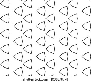 Seamless vector pattern in geometric ornamental style