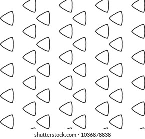 Seamless vector pattern in geometric ornamental style
