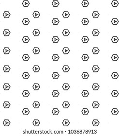 Seamless vector pattern in geometric ornamental style