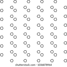 Seamless vector pattern in geometric ornamental style