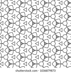 Seamless vector pattern in geometric ornamental style