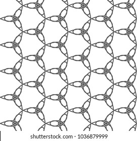 Seamless vector pattern in geometric ornamental style