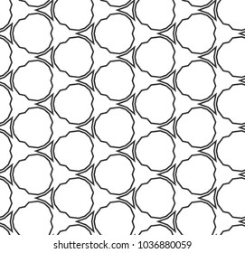 Seamless vector pattern in geometric ornamental style