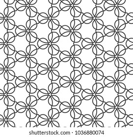 Seamless vector pattern in geometric ornamental style