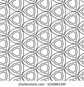 Seamless vector pattern in geometric ornamental style