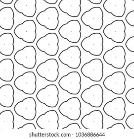 Seamless vector pattern in geometric ornamental style