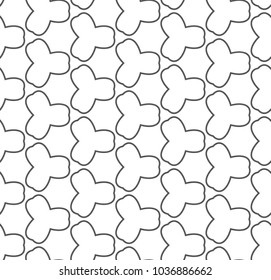 Seamless vector pattern in geometric ornamental style