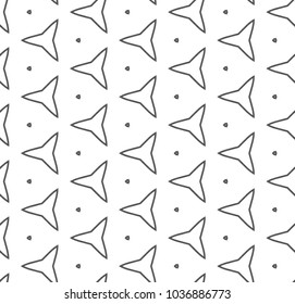 Seamless vector pattern in geometric ornamental style