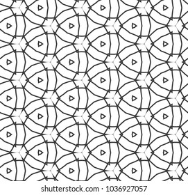 Seamless vector pattern in geometric ornamental style