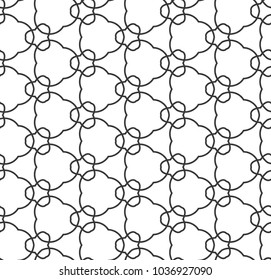 Seamless vector pattern in geometric ornamental style