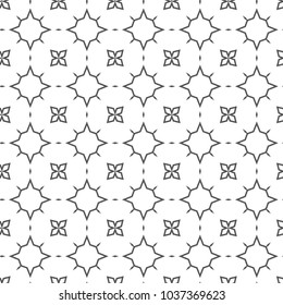 Seamless vector pattern in geometric ornamental style