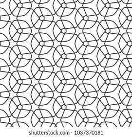 Seamless vector pattern in geometric ornamental style