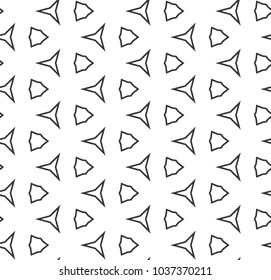 Seamless vector pattern in geometric ornamental style