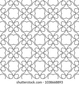 Seamless vector pattern in geometric ornamental style