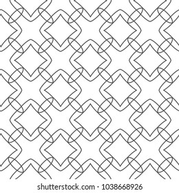 Seamless vector pattern in geometric ornamental style