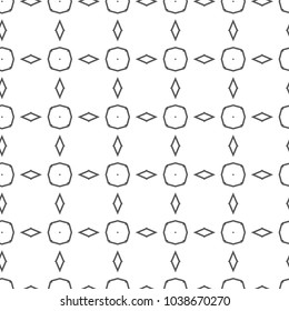 Seamless vector pattern in geometric ornamental style
