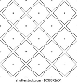 Seamless vector pattern in geometric ornamental style