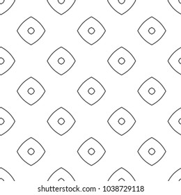 Seamless vector pattern in geometric ornamental style