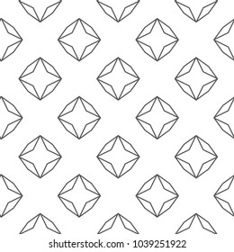 Seamless vector pattern in geometric ornamental style