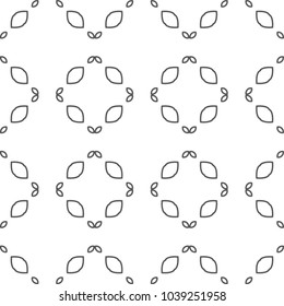 Seamless vector pattern in geometric ornamental style