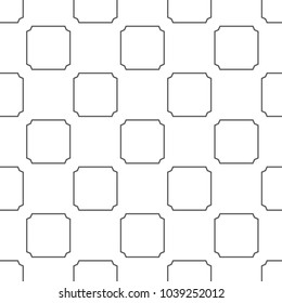 Seamless vector pattern in geometric ornamental style