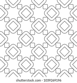 Seamless vector pattern in geometric ornamental style