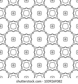 Seamless vector pattern in geometric ornamental style