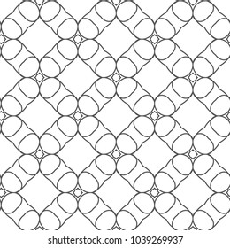 Seamless vector pattern in geometric ornamental style