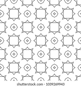 Seamless vector pattern in geometric ornamental style
