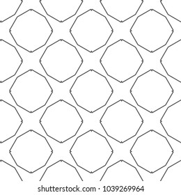 Seamless vector pattern in geometric ornamental style