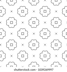 Seamless vector pattern in geometric ornamental style