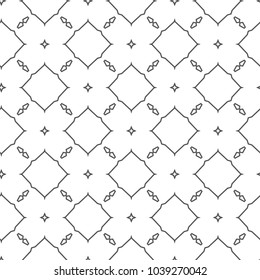 Seamless vector pattern in geometric ornamental style