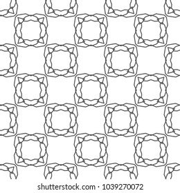 Seamless vector pattern in geometric ornamental style