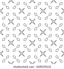Seamless vector pattern in geometric ornamental style