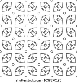 Seamless vector pattern in geometric ornamental style