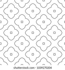Seamless vector pattern in geometric ornamental style