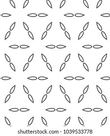 Seamless vector pattern in geometric ornamental style