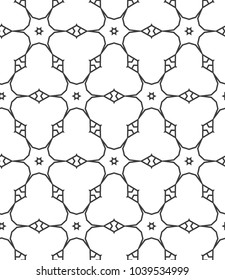 Seamless vector pattern in geometric ornamental style