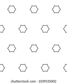 Seamless vector pattern in geometric ornamental style