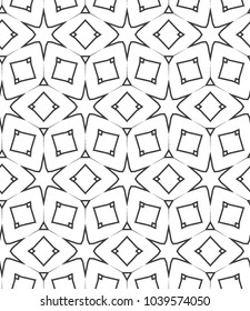 Seamless vector pattern in geometric ornamental style