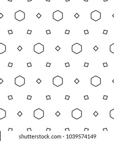 Seamless vector pattern in geometric ornamental style